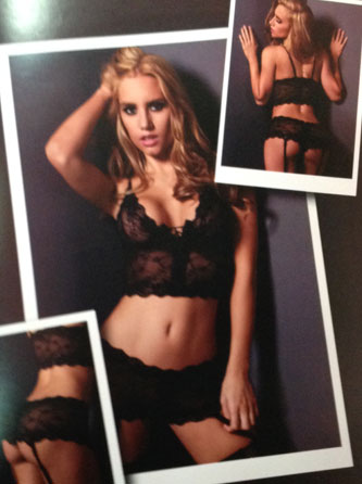 Conjunto Negro Top Encaje
